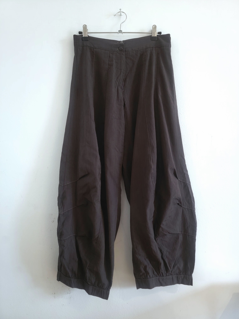 Wide-Leg Casual Barrel Pants